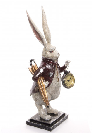 detail Figurka králík s hodinkami GD DESIGN