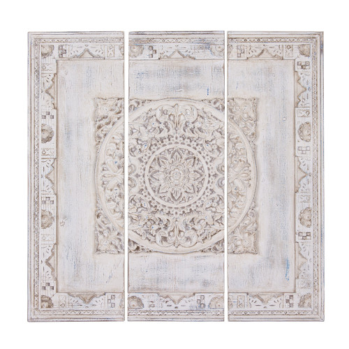 Nástenný dekoračný panel 3-dielny mandala