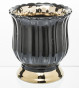 náhled Čierno-zlatý kvetináč z keramiky GD DESIGN