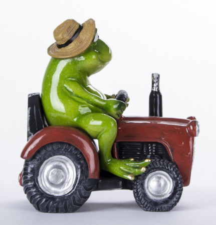 detail Žába na traktoru GD DESIGN
