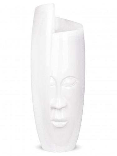 Biela váza tvár