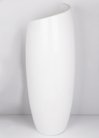detail Bílá váza tvář GD DESIGN