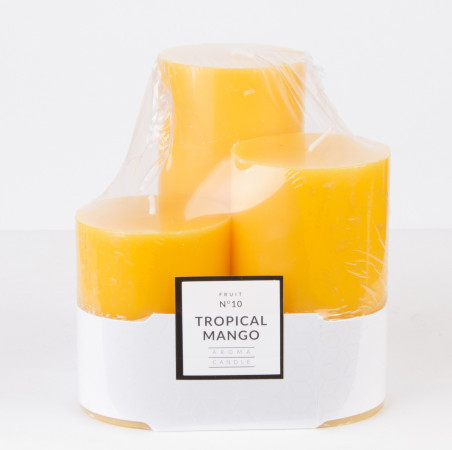 detail Vonná sviečka mango 3 kusy GD DESIGN