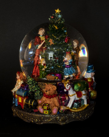 detail Vianočné dekorácie s hudobnou skrinkou GD DESIGN