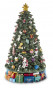 náhled Otočný vianočný stromček s hudobnou skrinkou a LED dekoráciou GD DESIGN