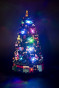náhled Otočný vianočný stromček s hudobnou skrinkou a LED dekoráciou GD DESIGN