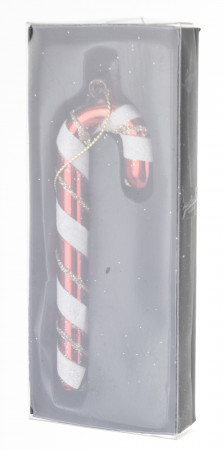 detail Vianočná sklenená ozdoba palička GD DESIGN