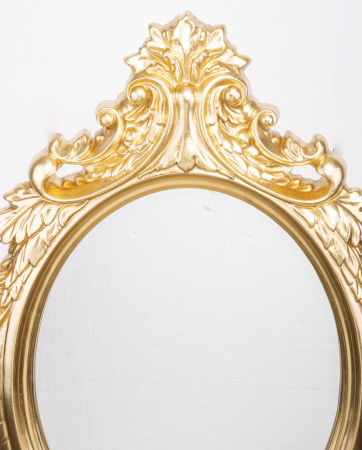 detail Zlaté zrkadlo s ornamentmi GD DESIGN