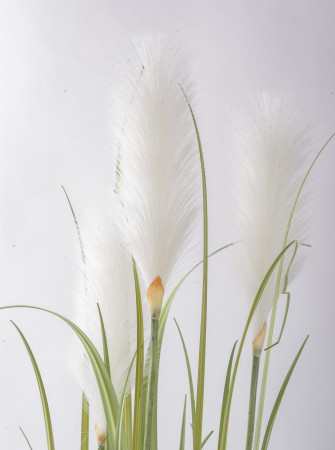 detail Umělá tráva v plastovém květináči GD DESIGN