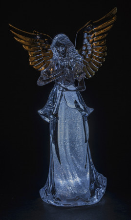 detail Figurka anděl s LED osvětlením GD DESIGN