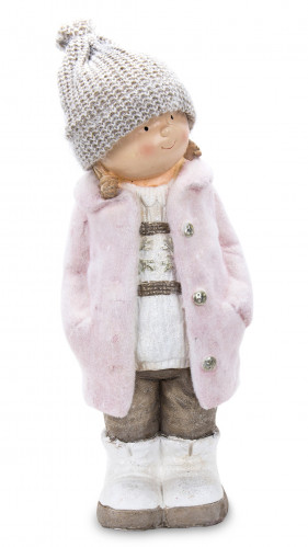 Figúrka dievčatko v zimnom oblečení