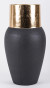 náhled Čierna váza so zlatým hrdlom GD DESIGN