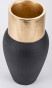 náhled Čierna váza so zlatým hrdlom GD DESIGN