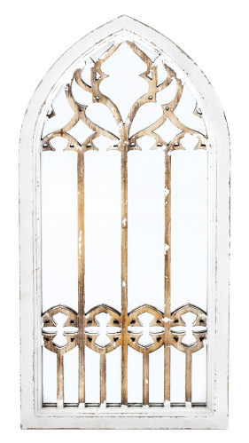Zrkadlo okenice kombinácia drevo s kovom