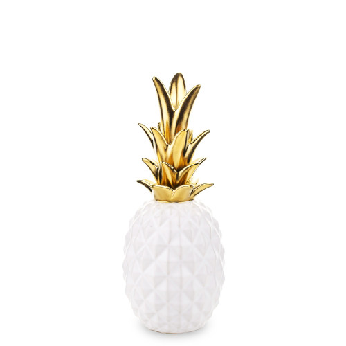 Dekoratívne ananás bielozlatý