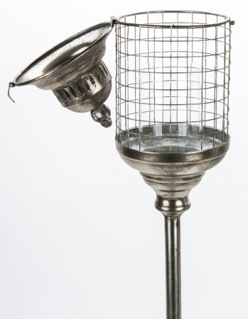 detail Vysoký lampáš kovový s vtáčikom GD DESIGN