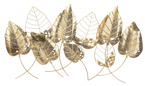 Nástenná dekorácia zlaté listy