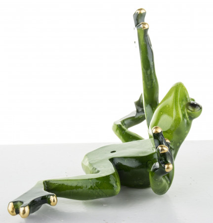 detail Figurka žába zelená GD DESIGN