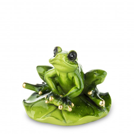detail Figúrka žaba na lekne GD DESIGN