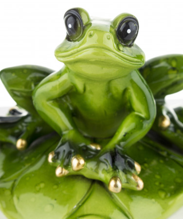 detail Figúrka žaba na lekne GD DESIGN