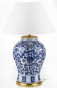 náhled Veľká lampa s modrými kvetmi GD DESIGN