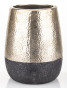 náhled Kameninový obal na kvetináč čiernozlatý 28,5 cm GD DESIGN