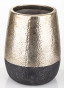 náhled Kameninový obal na kvetináč čiernozlatý 28,5 cm GD DESIGN