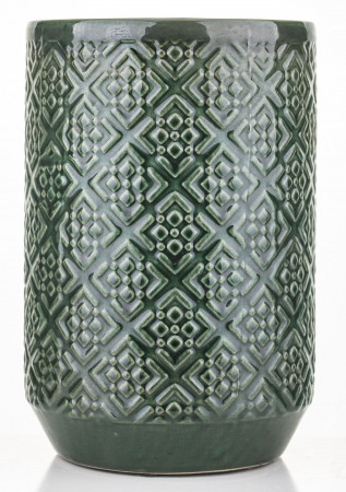 detail Zelená váza s ornamentmi GD DESIGN