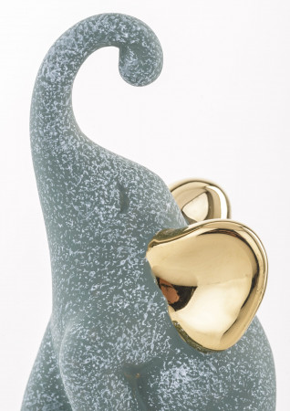 detail Figurka slon se zlatýma ušima GD DESIGN