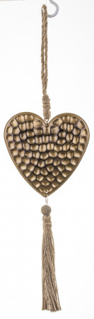 detail Kovová závesná dekorácia srdce GD DESIGN