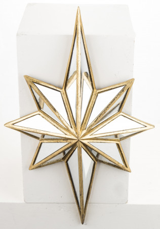 detail Dekoračná hviezda zlatá GD DESIGN