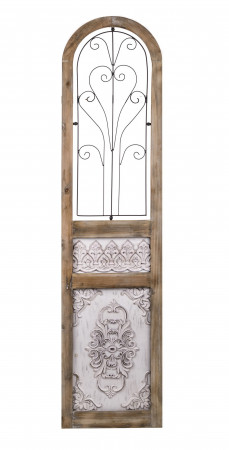 detail Nástenný panel drevený s kovanými ornamentami GD DESIGN