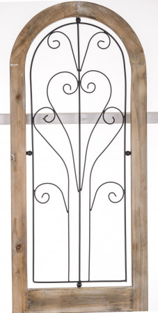 detail Nástenný panel drevený s kovanými ornamentami GD DESIGN