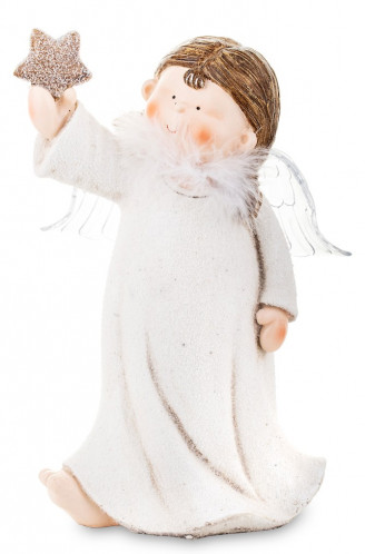 Figúrka anjel dievčatko s ľad osvetlením