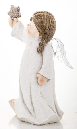 detail Figúrka anjel dievčatko s ľad osvetlením GD DESIGN