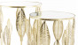 náhled Kovový stolík s dekorom listov zlatý 2 kusy GD DESIGN