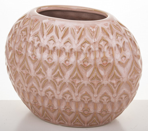 detail Keramická váza růžová 15 cm GD DESIGN
