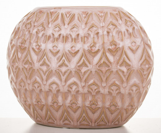detail Keramická váza růžová 15 cm GD DESIGN