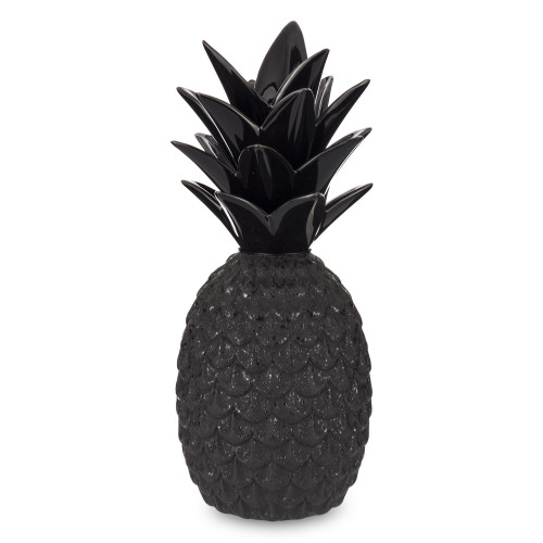 Keramická dekorácia ananás čierny