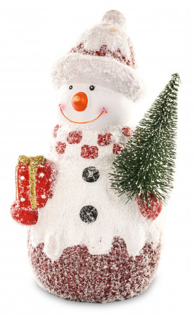 detail Vianočná figúrka snehuliak GD DESIGN