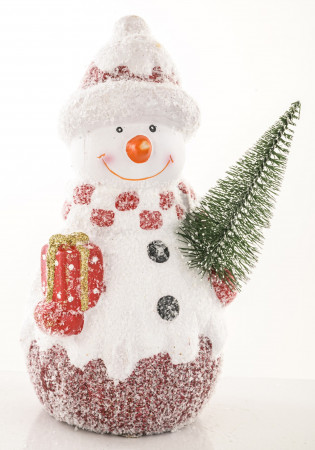 detail Vianočná figúrka snehuliak GD DESIGN