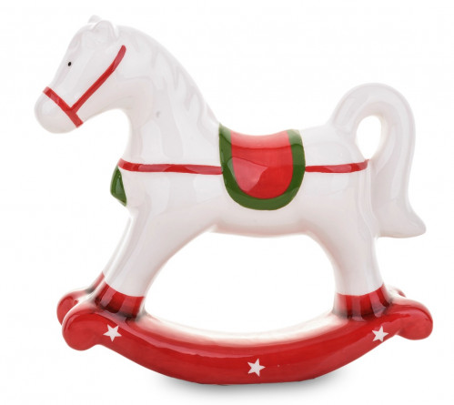 Vianočná keramická figúrka kôň 14 cm