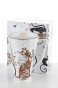 náhled Kónický porcelánový hrnček s motívom mačiek 500 ml GD DESIGN