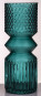 náhled Tyrkysová váza se strukturou 30 cm GD DESIGN