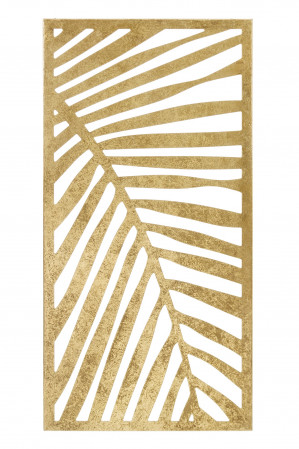 detail Zlatý palmový list na stenu GD DESIGN