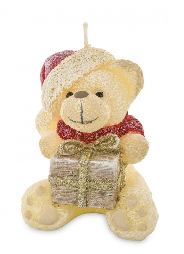 Svíčka medvídek Teddy s dárkem