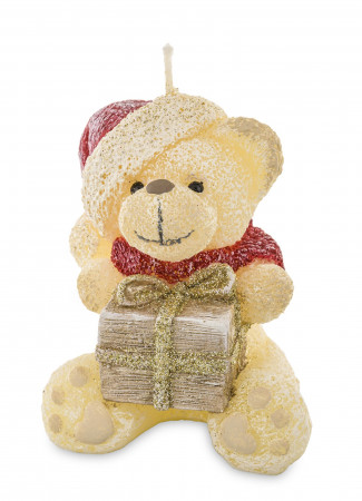 detail Svíčka medvídek Teddy s dárkem GD DESIGN