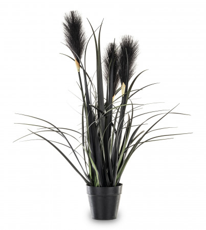 detail Umelá rastlina v čiernom kvetináči GD DESIGN