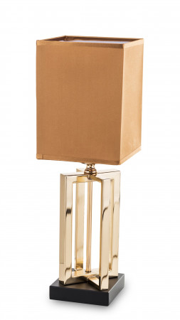 detail Hranatá stolní lampa zlatá GD DESIGN
