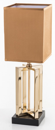 detail Hranatá stolní lampa zlatá GD DESIGN